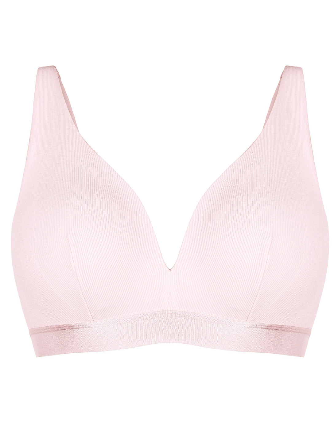 Deep V-Neck Ribbed Bralette - HeyShape