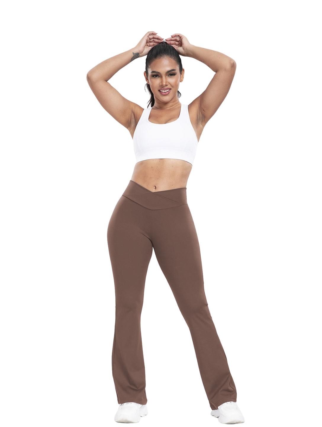 Snatched V-Line Flare Pants - HeyShape