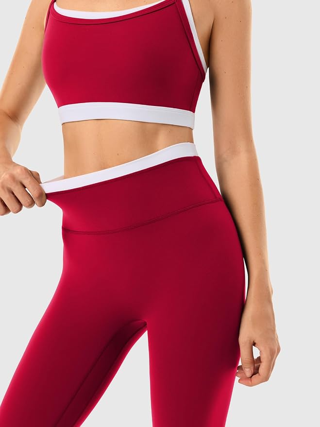 High Waisted Seamless Leggings & Double Layer Sports Bra - HeyShape