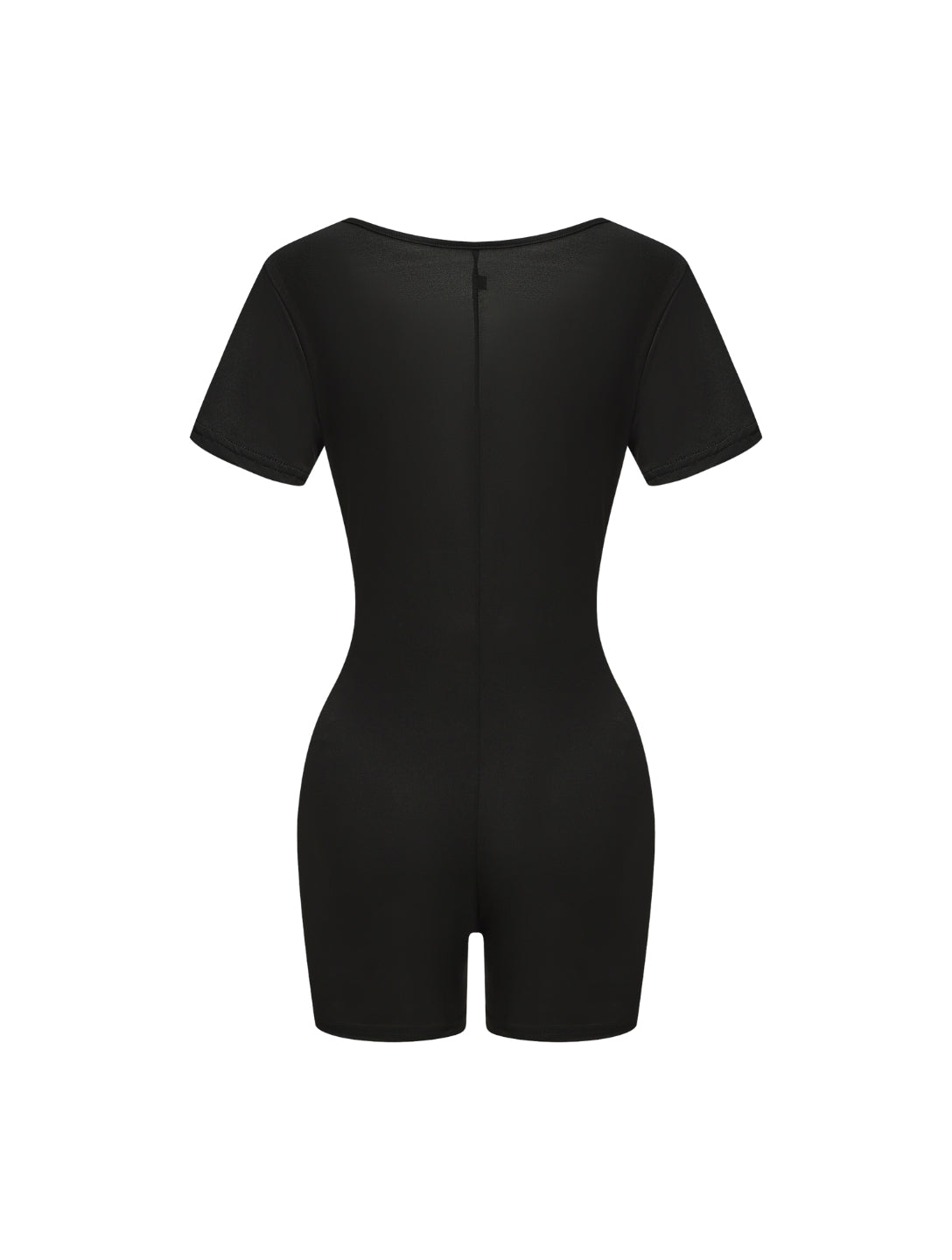 Square Neck Short Sleeve Jumpsuit