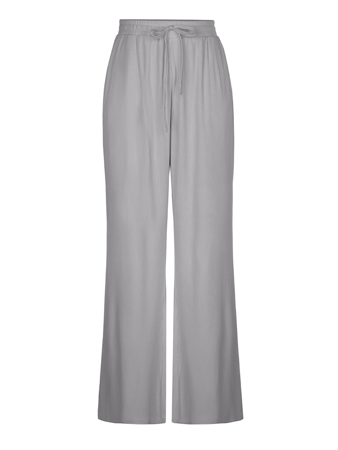 Wide Leg Ribbed Lounge Pants - HeyShape