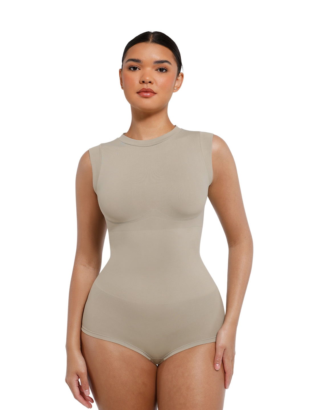 High Neck Sleeveless Bodysuit - HeyShape