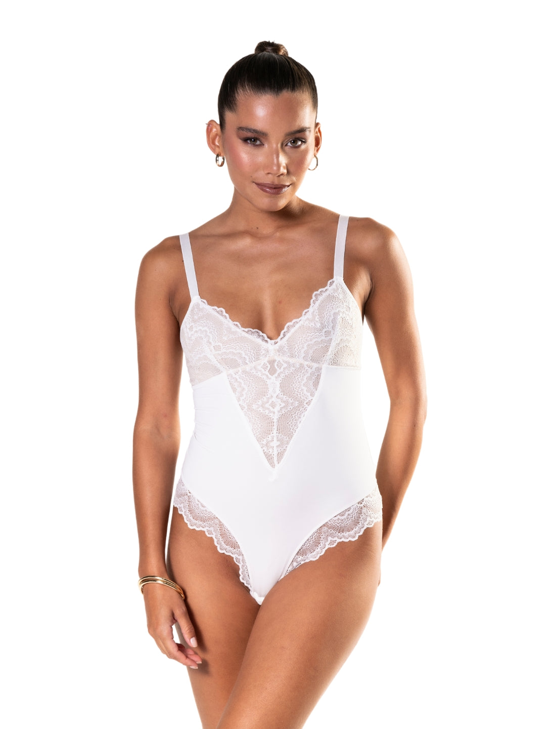 Half Laced Bodysuit - HeyShape