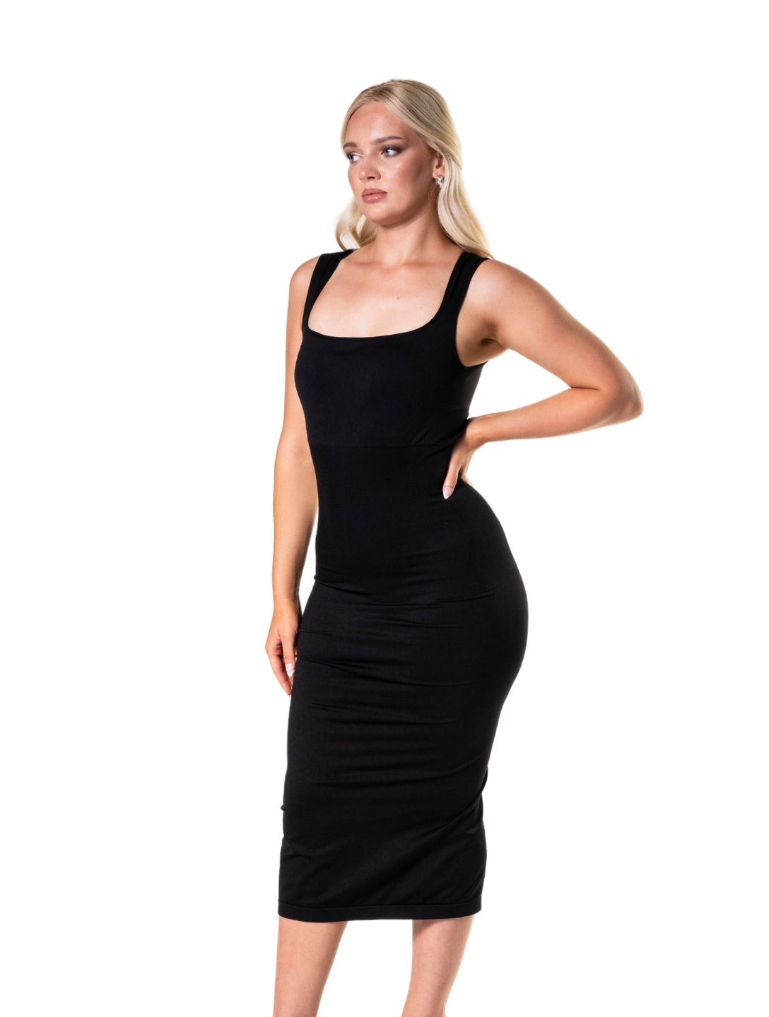 Square Neck Shapewear Dress - HeyShape