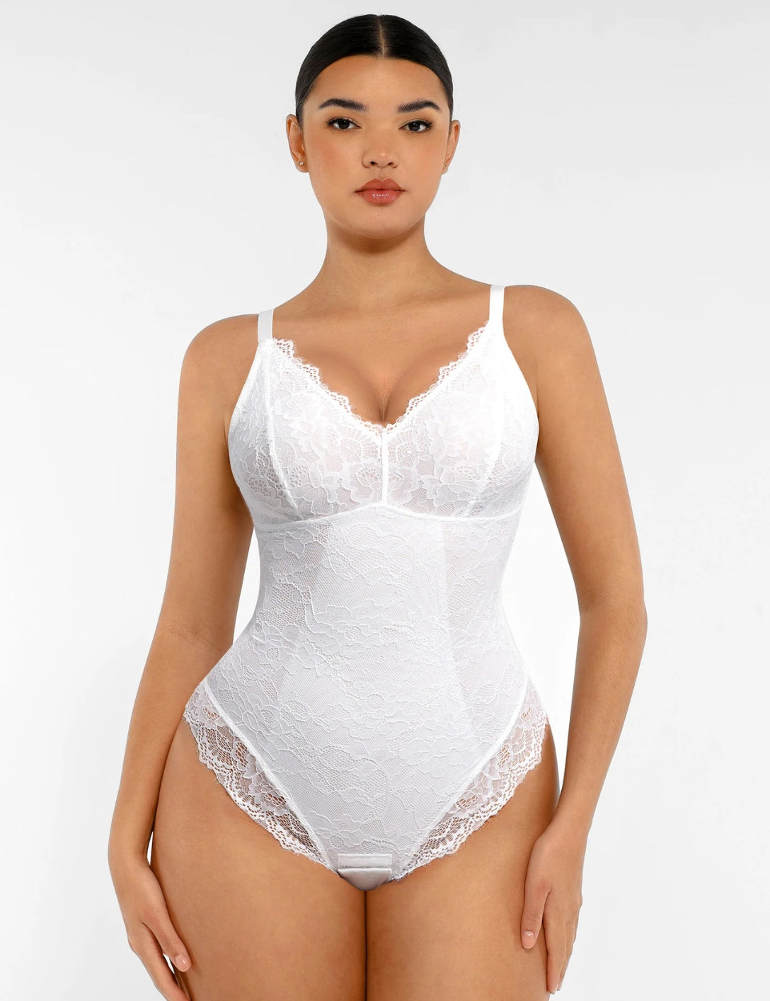 Shapewear Laced Bodysuit - HeyShape