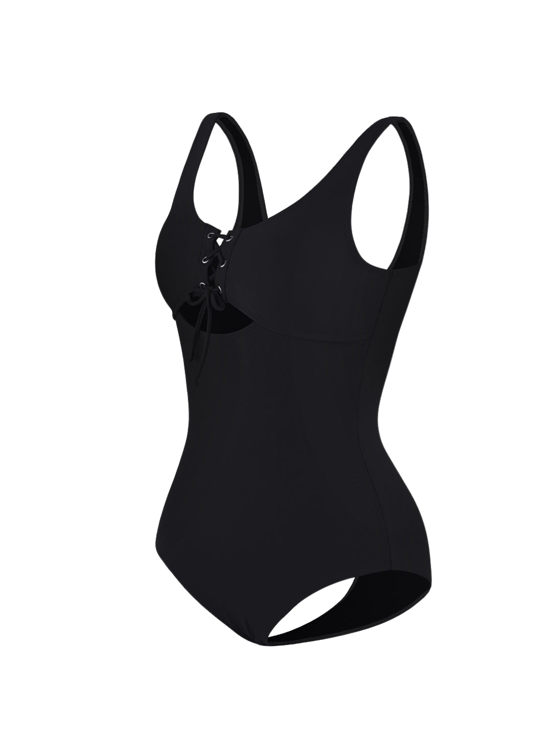 Cut-Out Corset Swimsuit - HeyShape