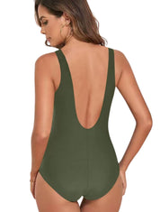 Low Back V-Neck Sculpting Suit - HeyShape