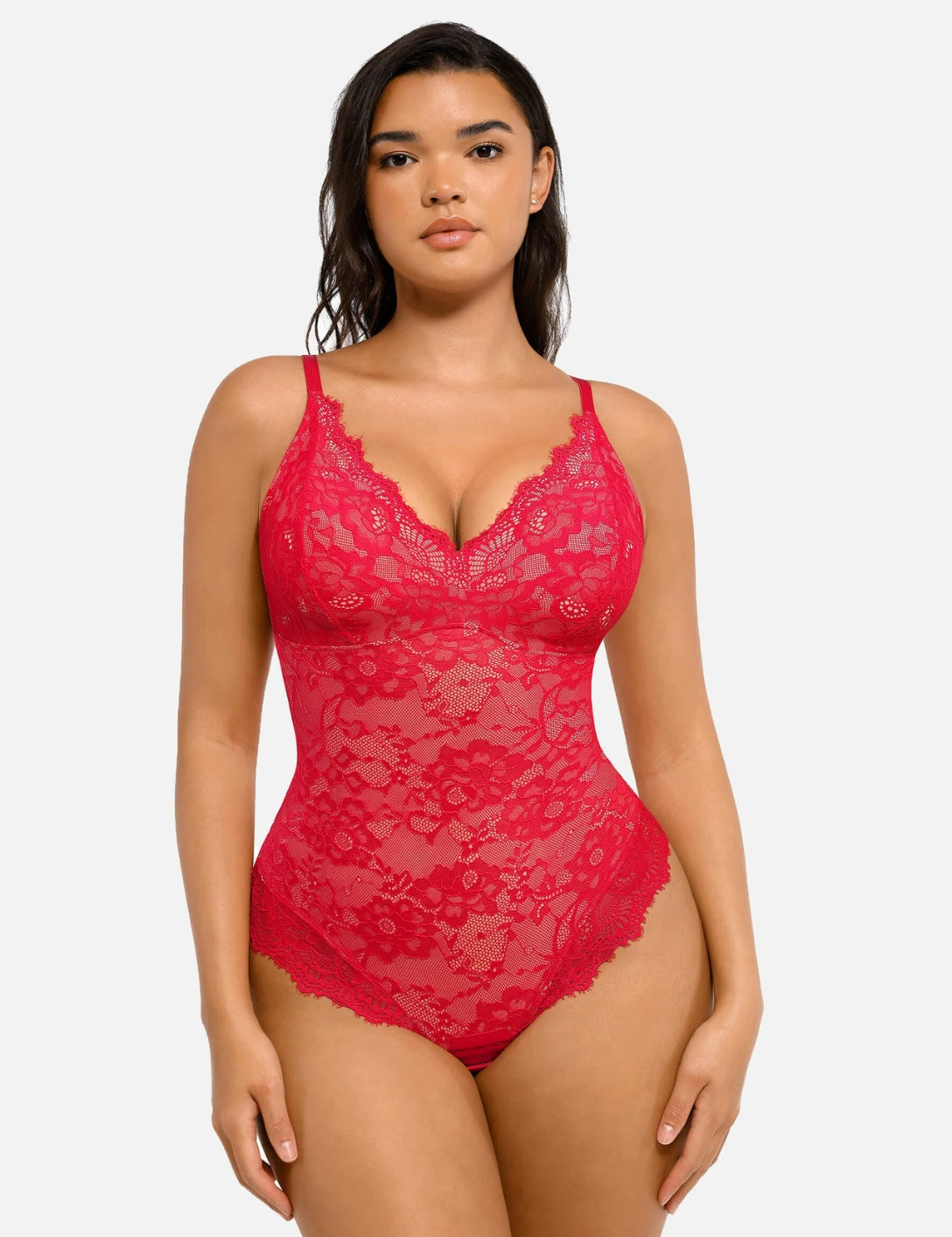 Shapewear Laced Bodysuit - HeyShape