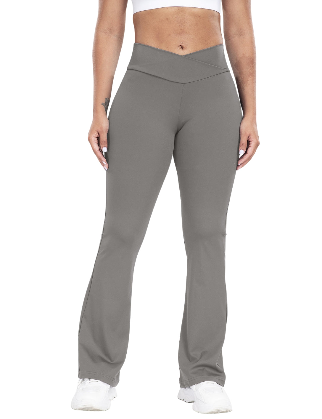 Snatched V-Line Flare Pants - HeyShape