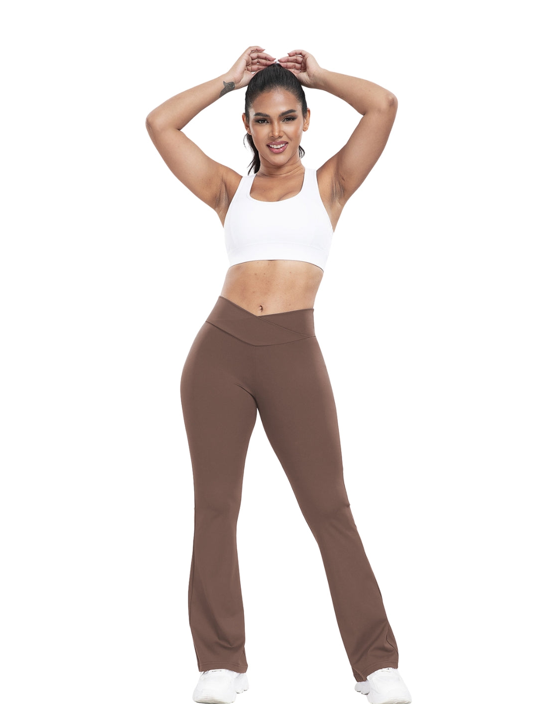 Snatched V-Line Flare Pants - HeyShape