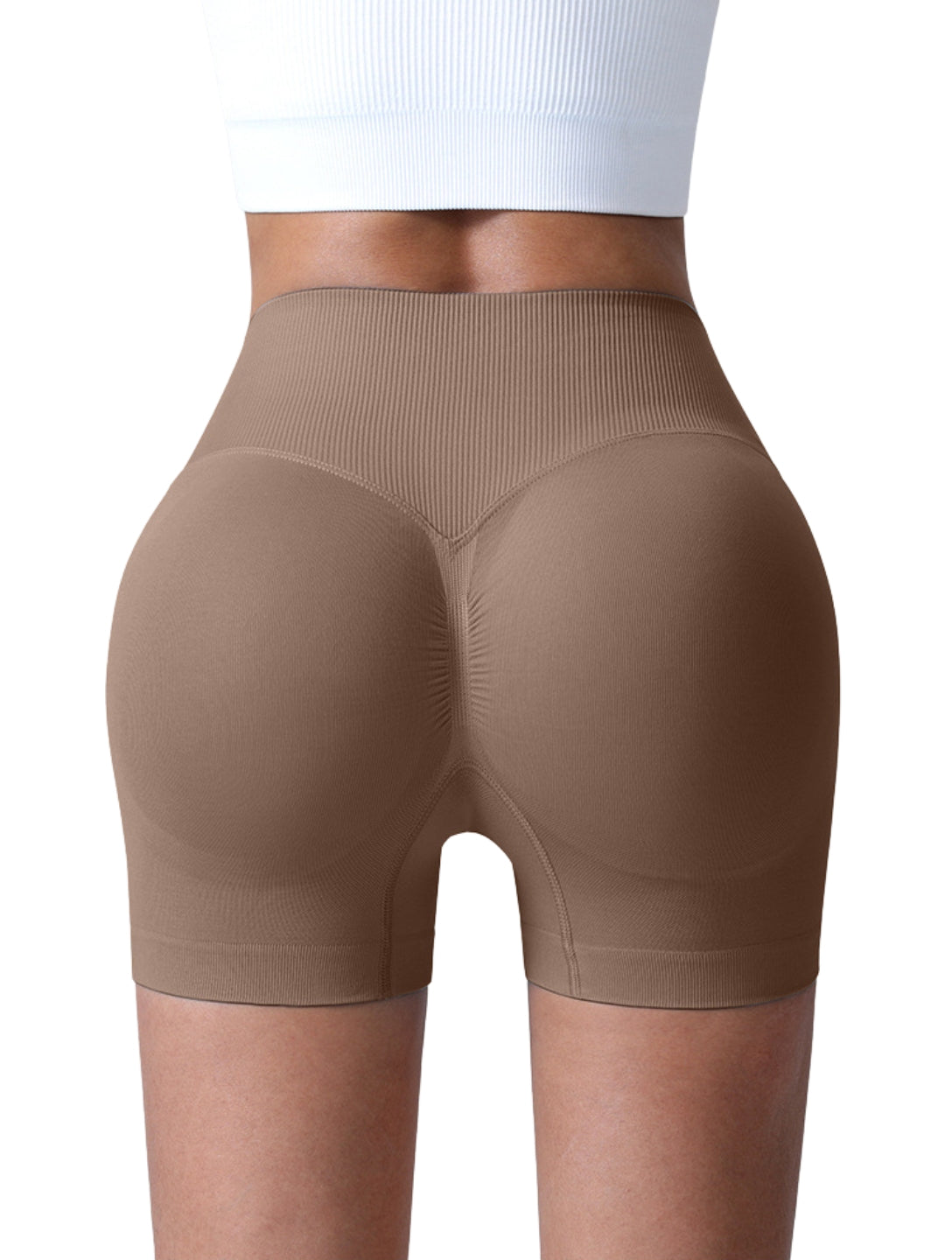 Sculpt V-Waist Scrunch Shorts - HeyShape
