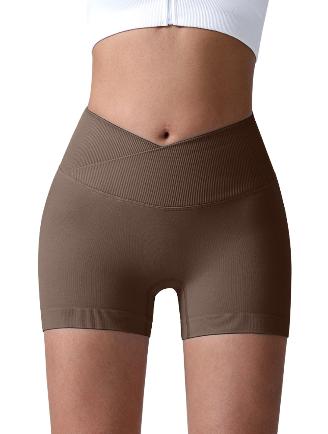 Sculpt V-Waist Scrunch Shorts - HeyShape