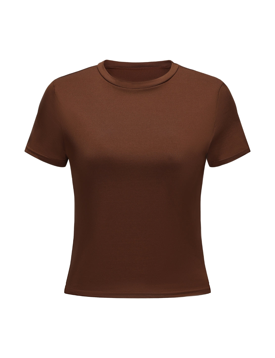 Short Sleeve Crew Neck Top - HeyShape