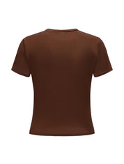 Short Sleeve Crew Neck Top - HeyShape