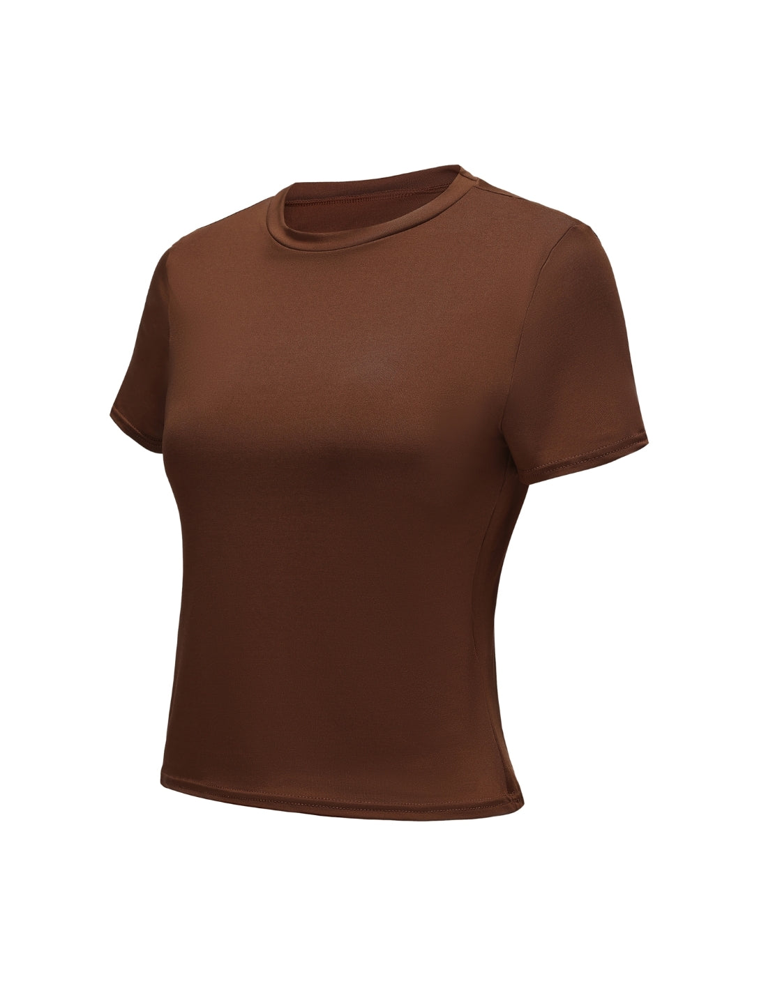 Short Sleeve Crew Neck Top - HeyShape