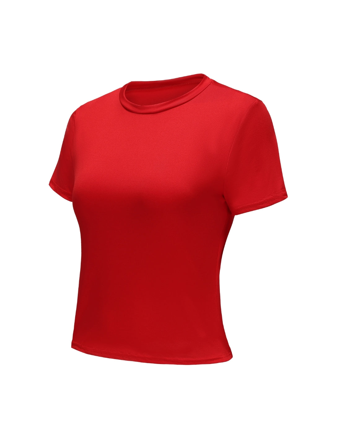 Short Sleeve Crew Neck Top - HeyShape