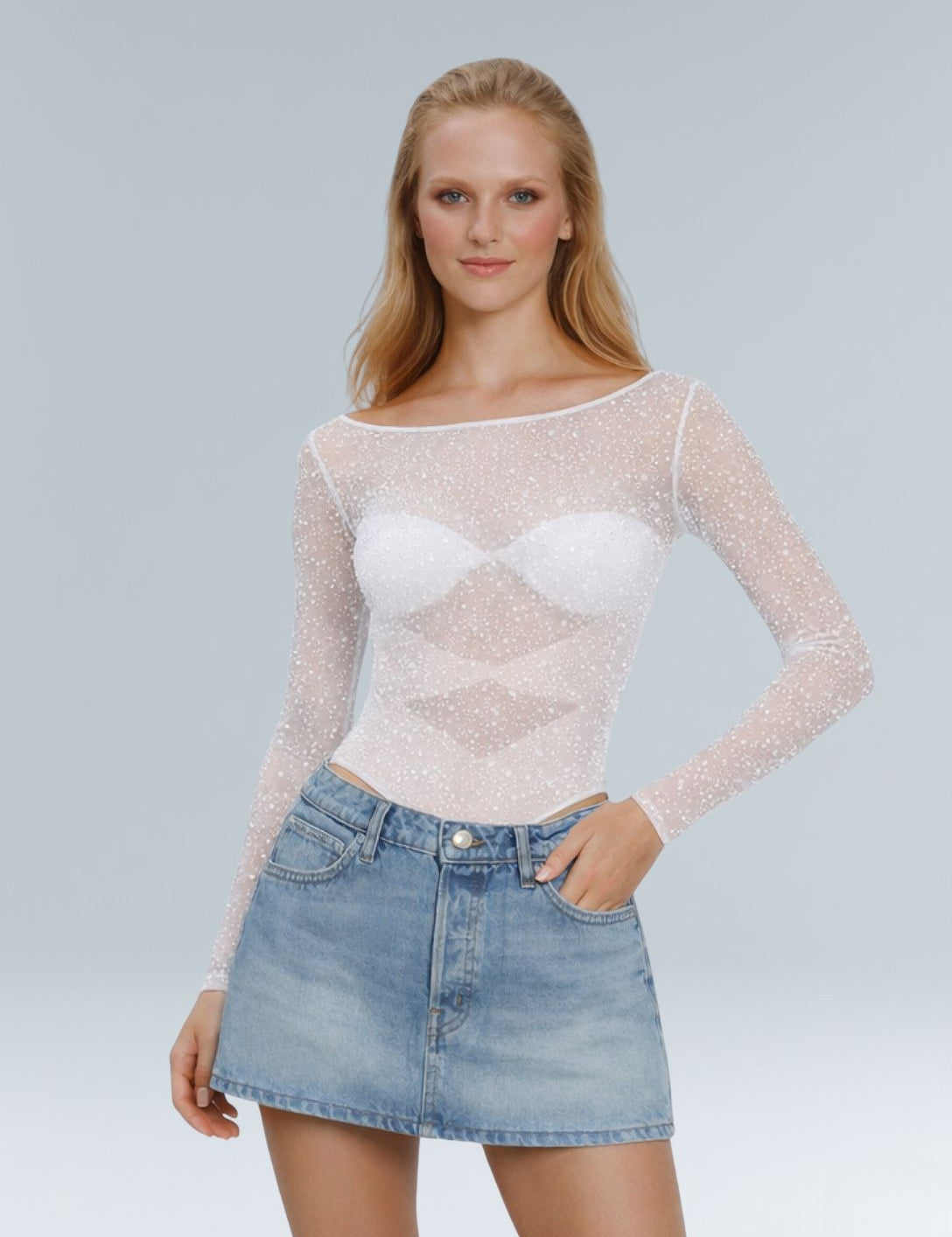 The Stardust Mesh Bodysuit - HeyShape
