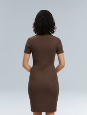 Ribbed Bodycon Mini Dress - HeyShape