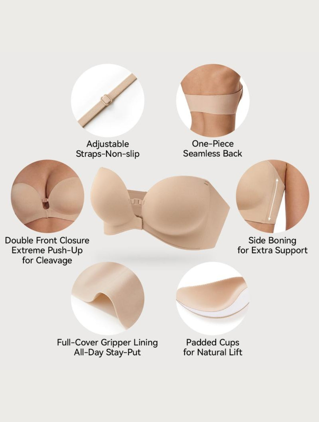 Strapless Stay-Put Bra - HeyShape