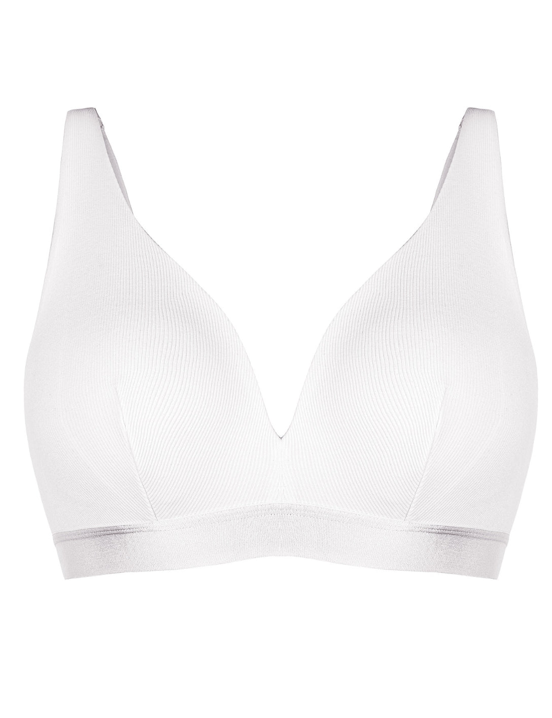 Deep V-Neck Ribbed Bralette - HeyShape
