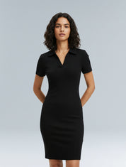 Ribbed Bodycon Mini Dress - HeyShape