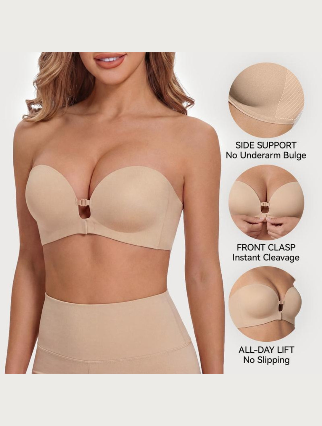 Strapless Stay-Put Bra - HeyShape
