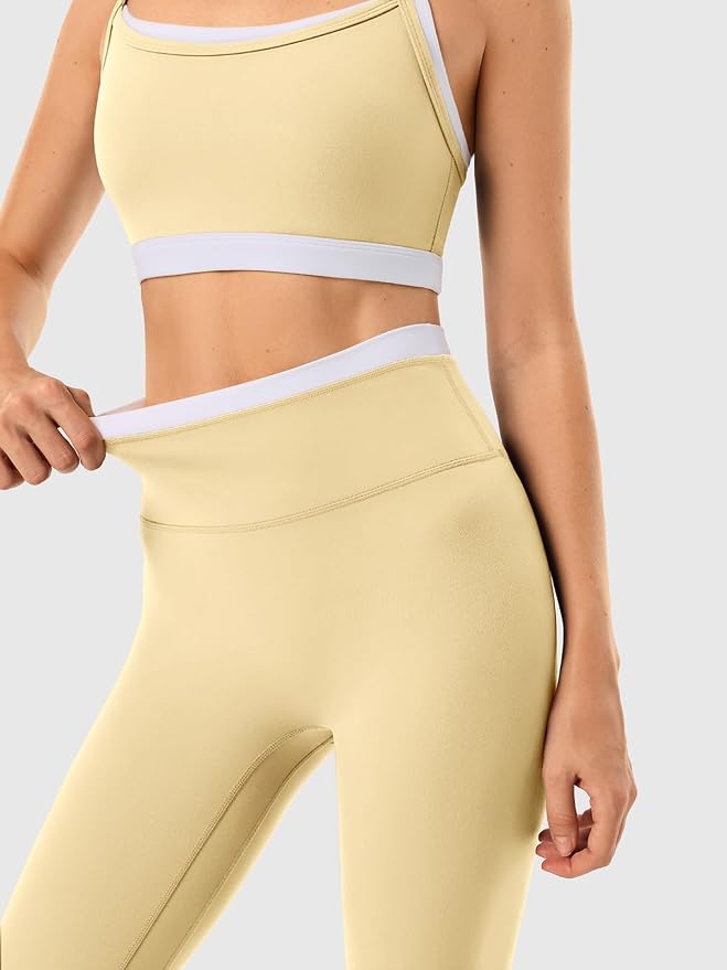 High Waisted Seamless Leggings & Double Layer Sports Bra - HeyShape