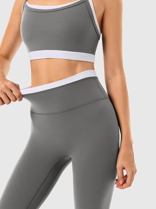 High Waisted Seamless Leggings & Double Layer Sports Bra - HeyShape