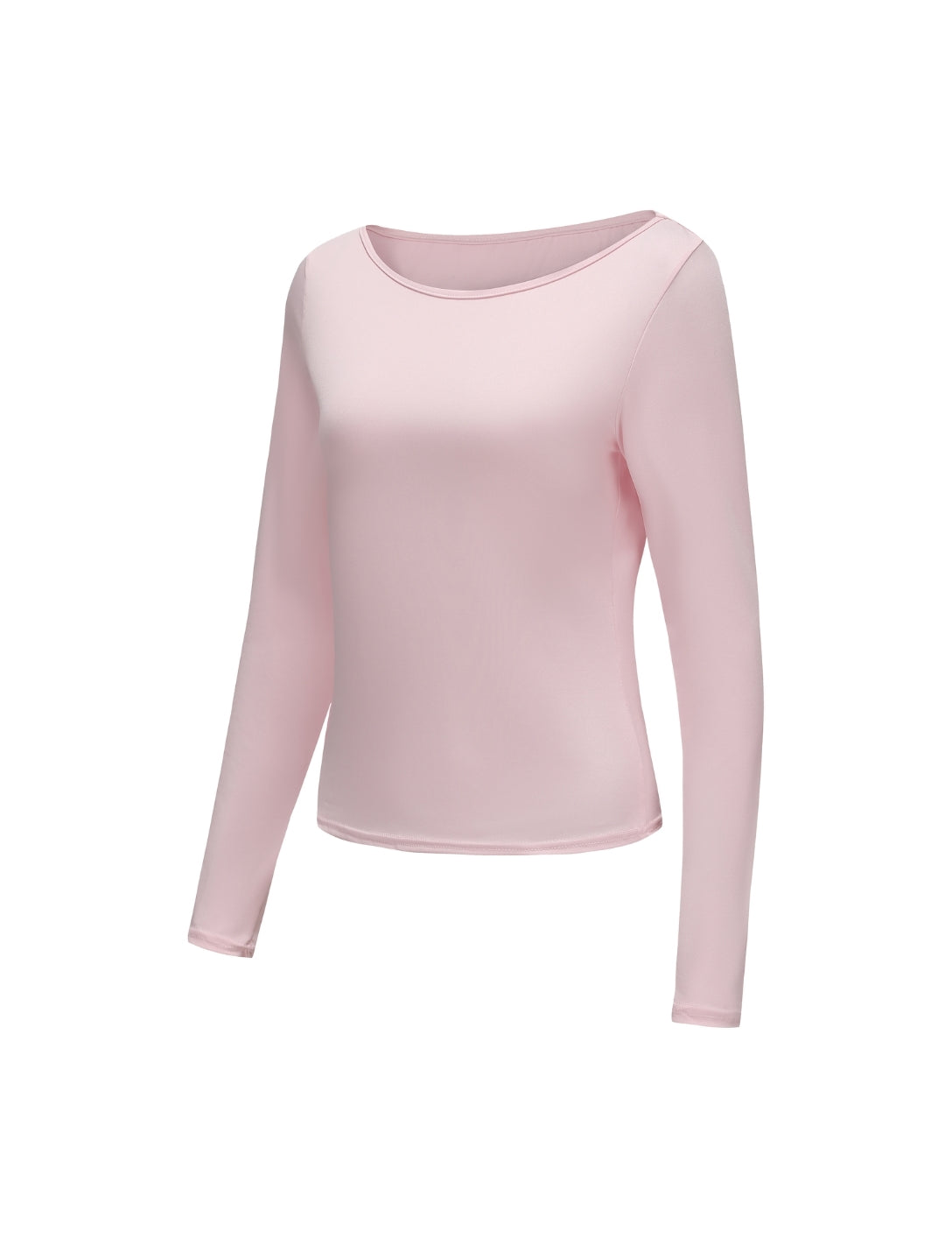 Boat Neck Long Sleeve Top - HeyShape