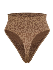 Leopard Tummy Control High Waisted Briefs - HeyShape