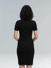 Ribbed Bodycon Mini Dress - HeyShape