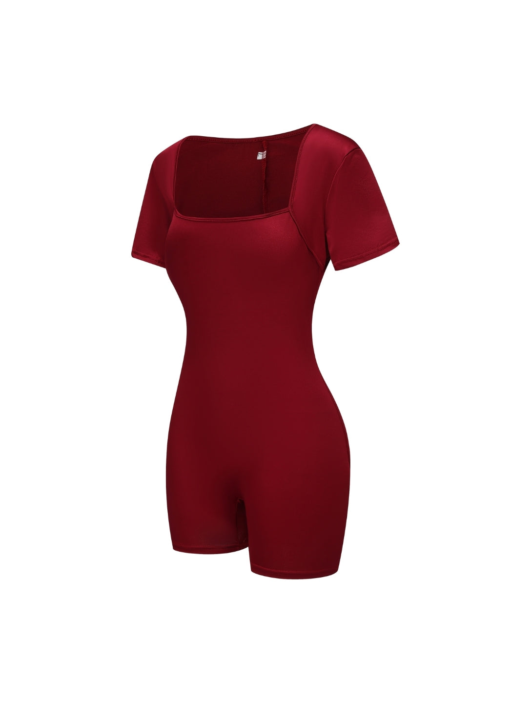 Square Neck Short Sleeve Jumpsuit