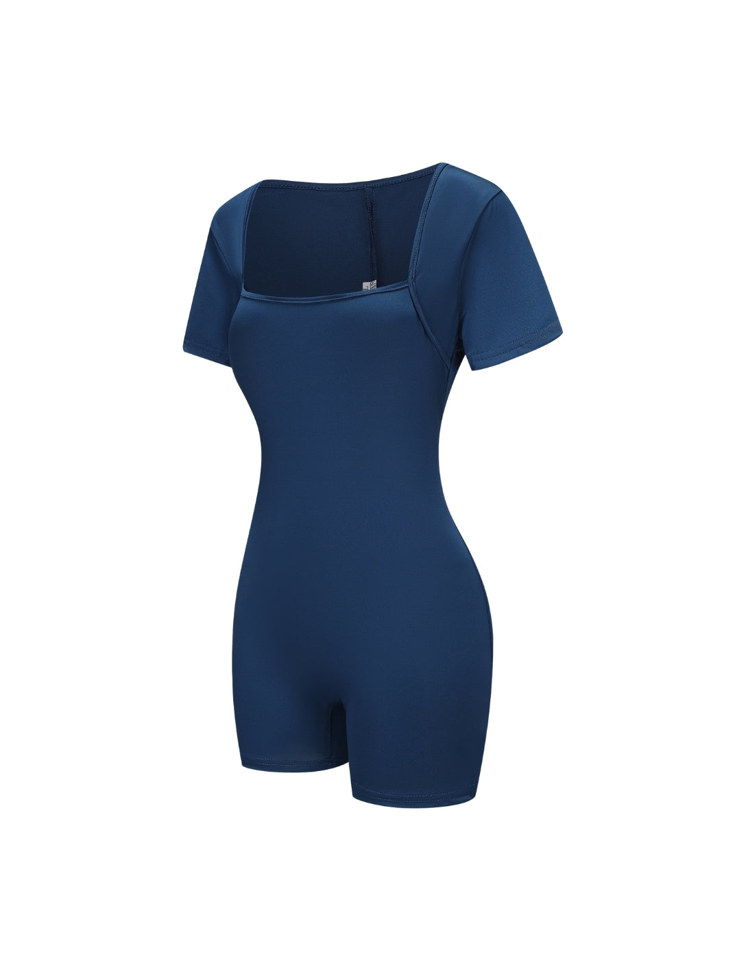 Square Neck Short Sleeve Jumpsuit - HeyShape