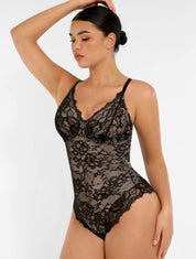 Shapewear Laced Bodysuit - HeyShape