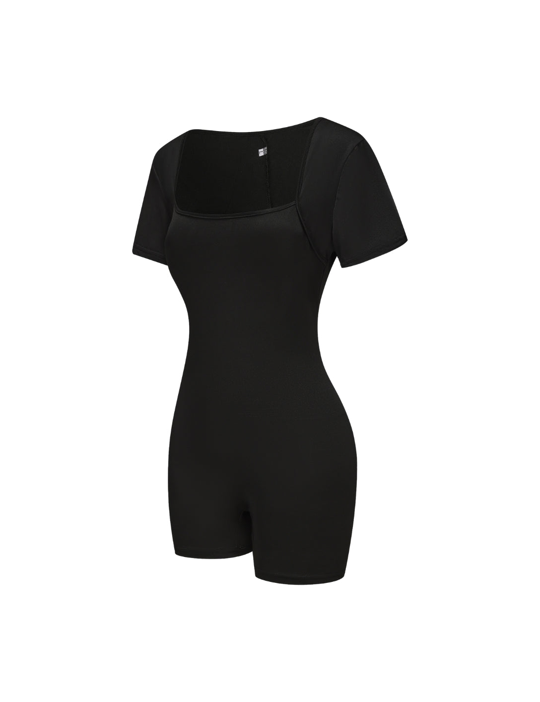 Square Neck Short Sleeve Jumpsuit - HeyShape