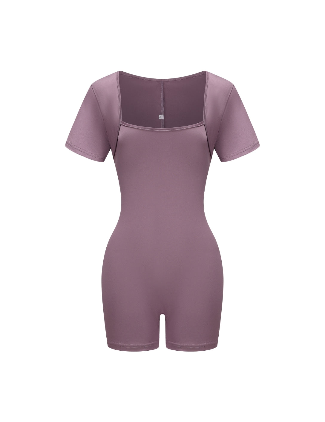 Square Neck Short Sleeve Jumpsuit - HeyShape