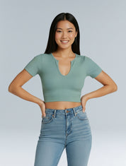 Shape me up Crop T-shirt - HeyShape