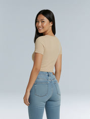 Shape me up Crop T-shirt - HeyShape