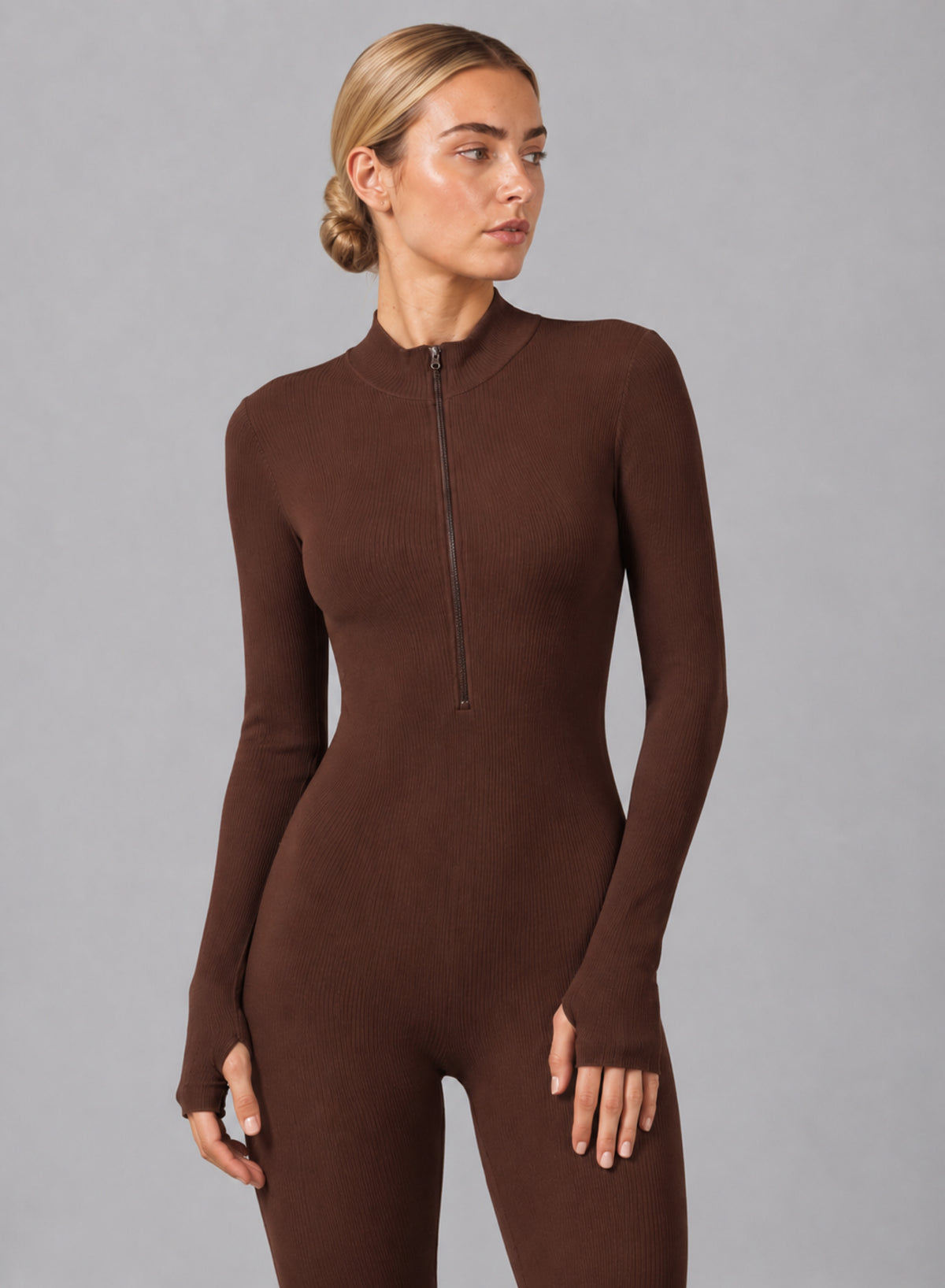 Snatched Rib Jumpsuit - HeyShape