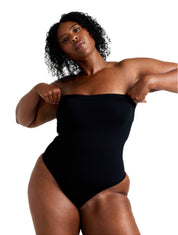 Strapless Thong Bodysuit - HeyShape