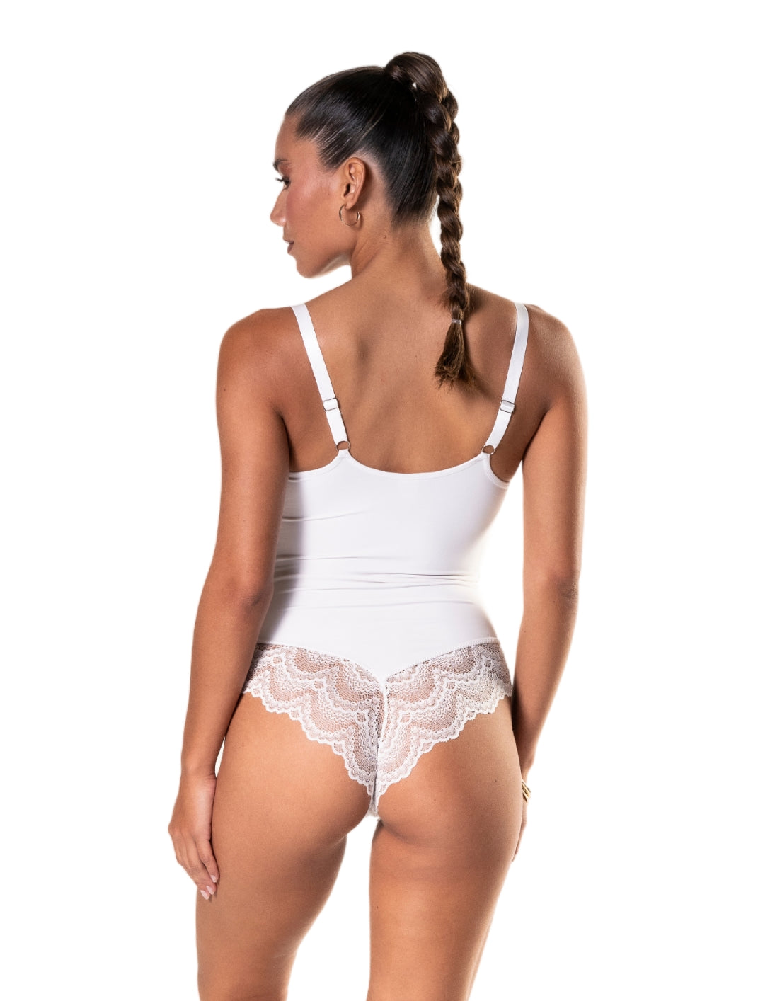 Half Laced Bodysuit - HeyShape