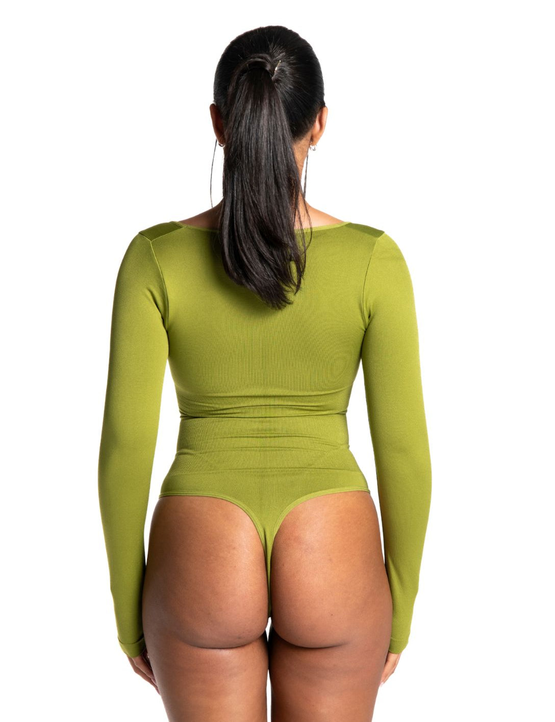 Long Sleeve Thong Bodysuit - HeyShape