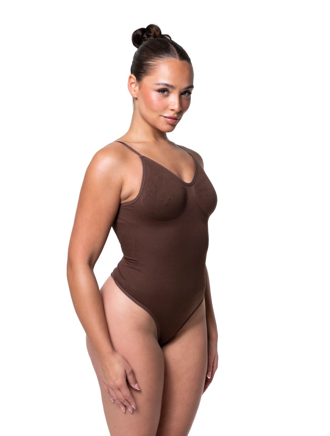 Low Back Snatched Thong Bodysuit - HeyShape