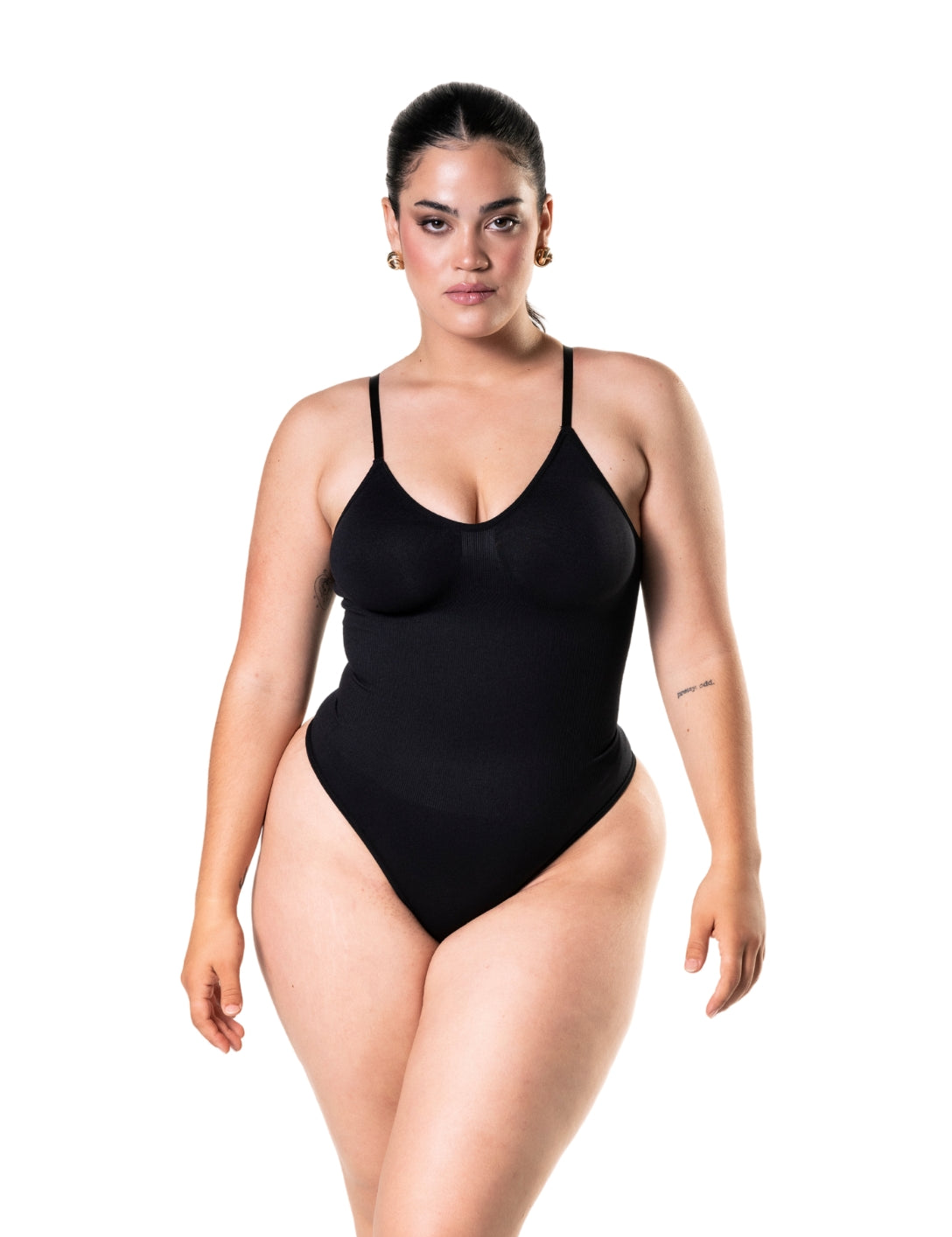 Low Back Snatched Thong Bodysuit - HeyShape